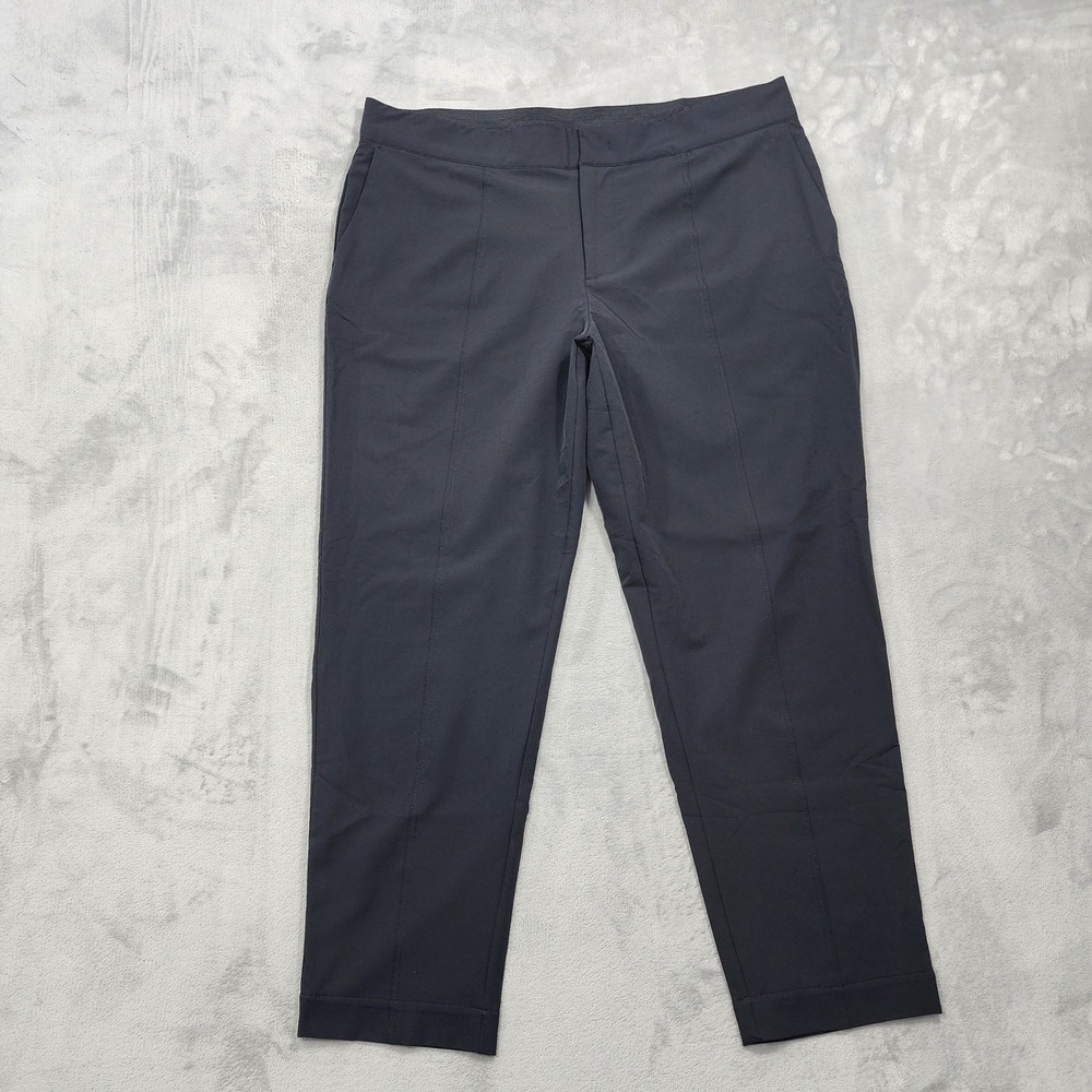 Mondetta Pants Womens 16 Black Lined Tailored High Rise Straight Stretch Pockets
